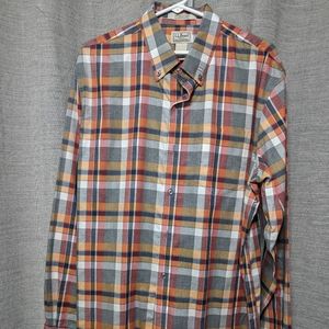Fall colored long sleeve button up
